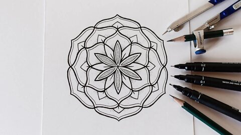 How to Draw a Mandala for Beginners | Step by Step Mandala Art Tutorial