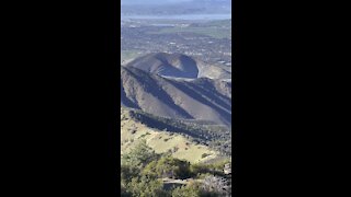 Overlooking Rock Quarry While Climbing Mount Diablo