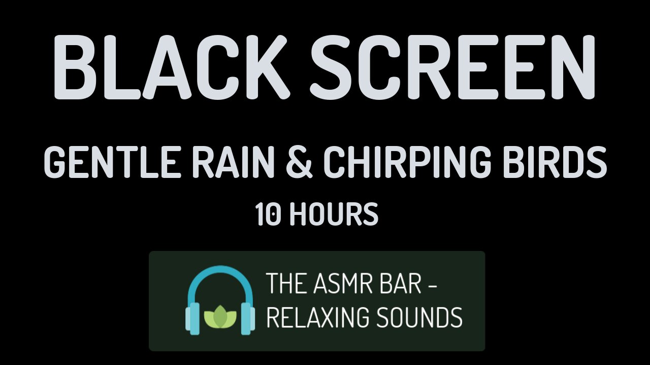 Gentle Rain and Chirping Birds | Relax, Relieve Stress, Calm Your Mind, White Noise | Drift to Sleep