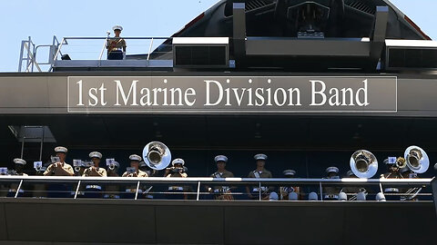 1st MARDIV Band performs at Disneyland for Independence Day