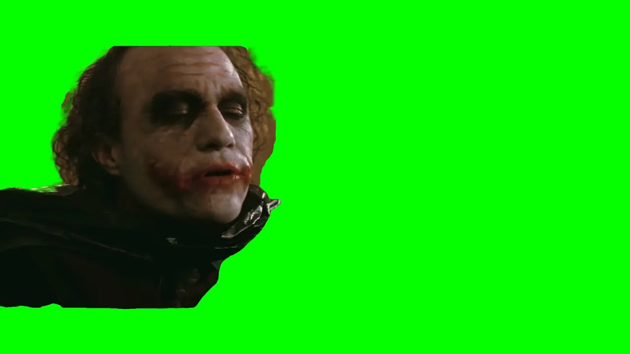 why so serious,joker green screen