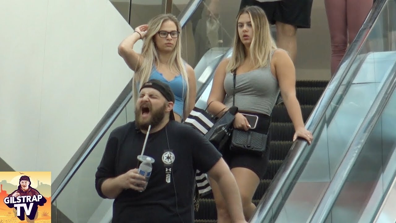 WET FART PRANK ON THE ESCALATOR!!