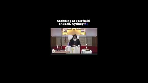Islamic Terrorist stabbing a priest in a church in Sydney, Australia. When will yall get it?