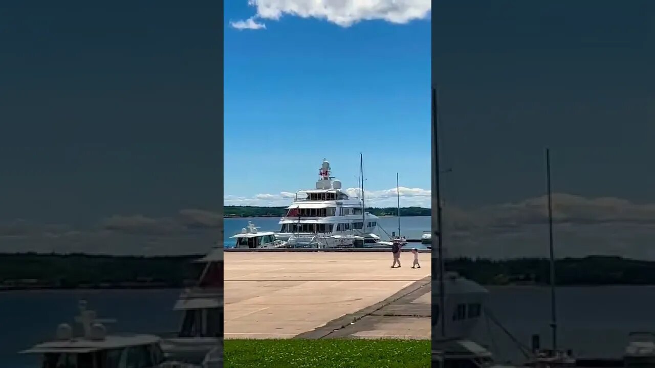 A Yatch in downtown Charlottetown