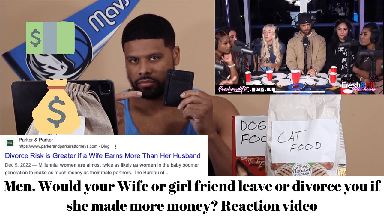 Men. Would your Wife or girl friend leave or divorce you if she made more money? Reaction video