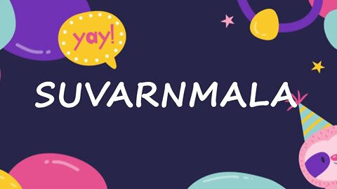 Happy Birthday to Suvarnmala - Birthday Wish From Birthday Bash