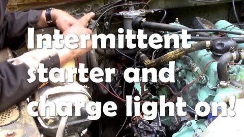 Wiring problems! Intermittent start, no charge. How to trace and fix cheaply!