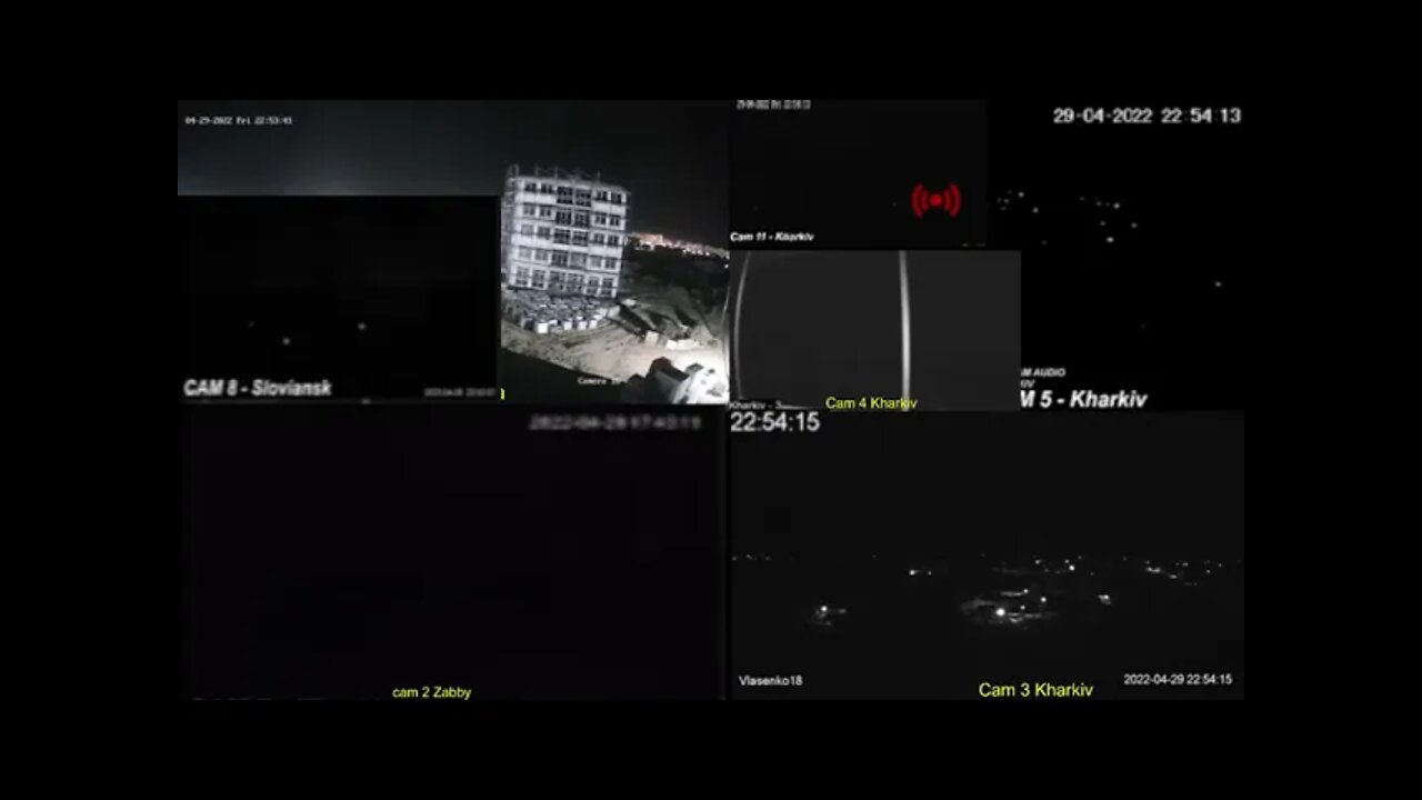 Bomb and flashes in sloviansk and kharkiv