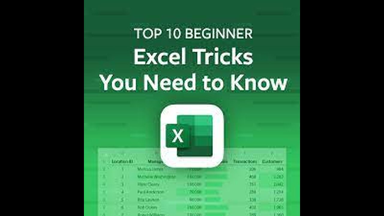 Top 10 Microsoft Excel Tricks