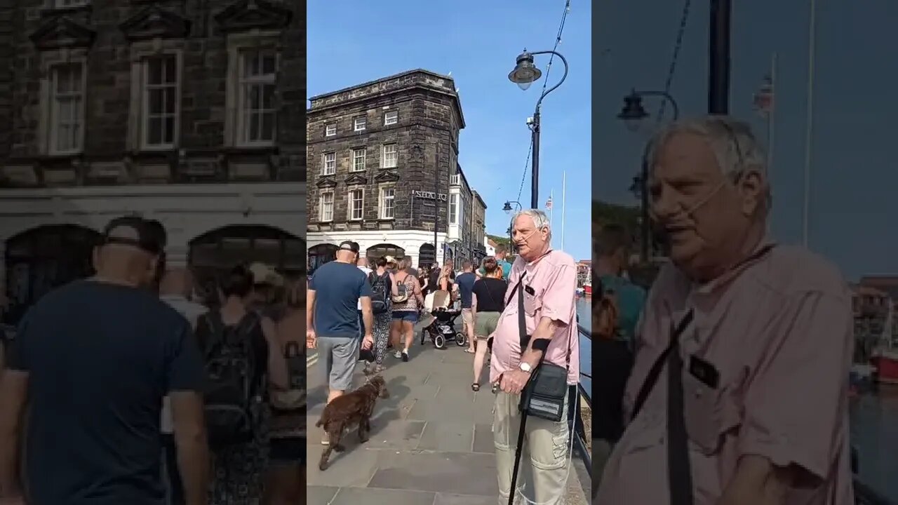 Arnold Martin preaching the gospel in Whitby.
