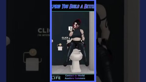 Bathroom shopping in Second Life #shorts