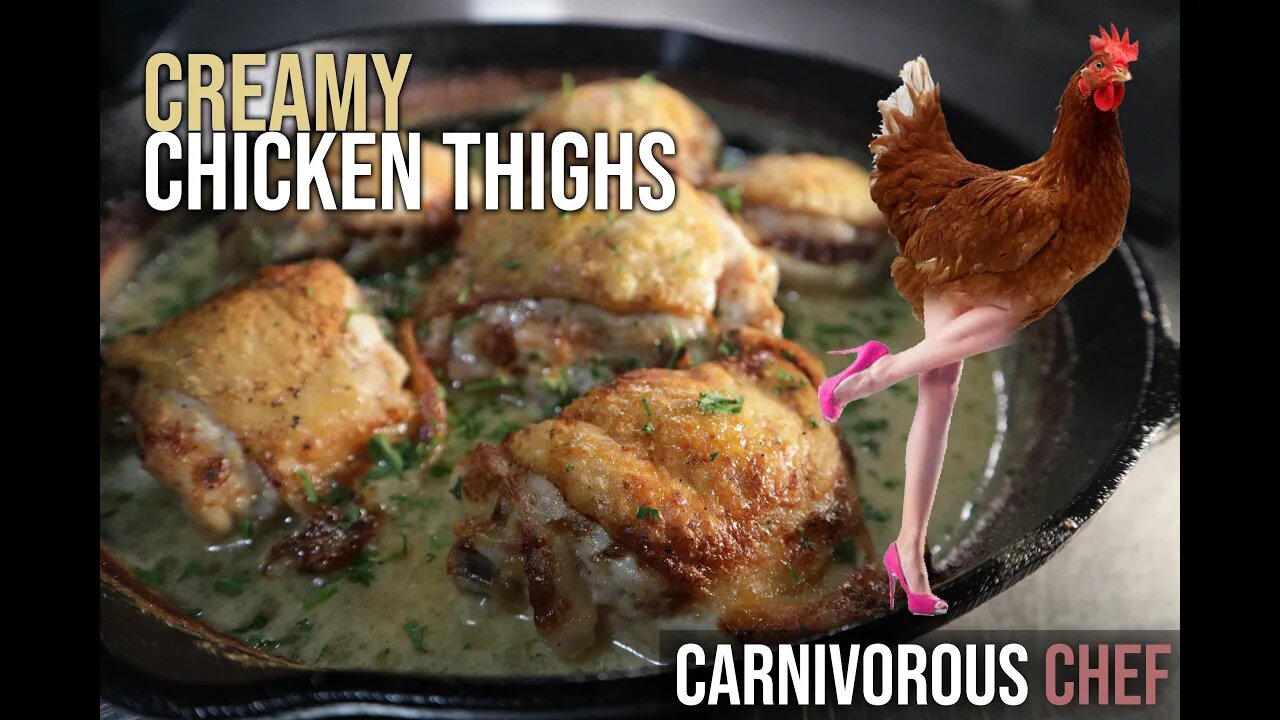 Creamy Braised Chicken Thighs