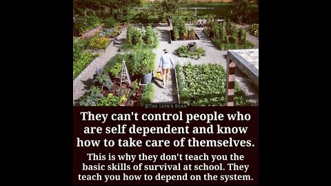 Speech on being self-sufficient and living off the grid