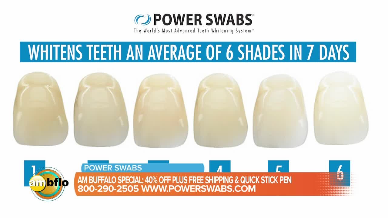 Power Swabs for beautiful white teeth