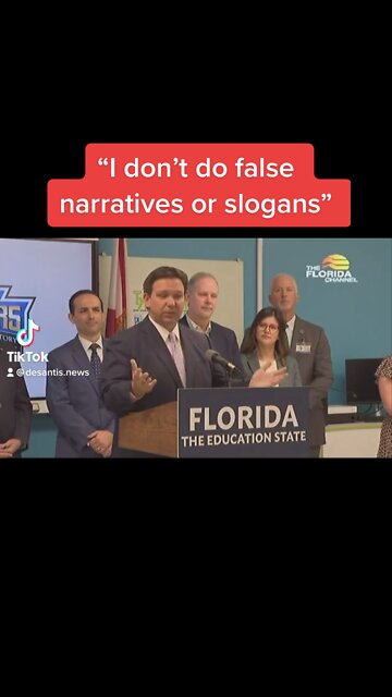 DeSantis SLAMS people spreading false narratives