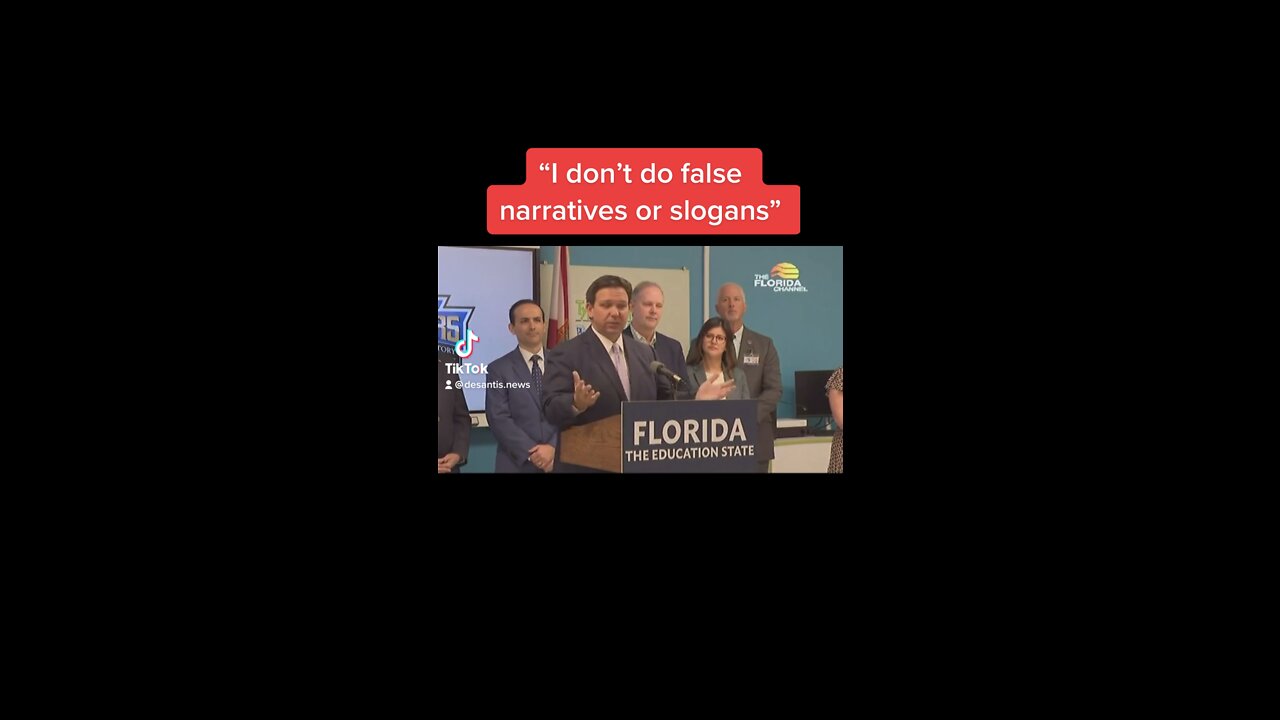 DeSantis SLAMS people spreading false narratives