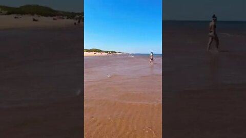 During a heat warning the water keeps us cool