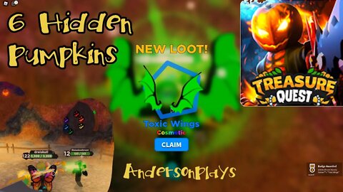 AndersonPlays Roblox Treasure Quest - Where to Find All 6 Hidden Pumpkins (Halloween Update 2020)