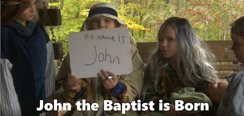 John the Baptist is Born, Zecariah and the Angel, Elizabeth and Zecariah, for kids, 4k