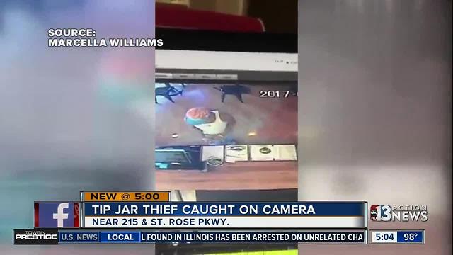 Another tip jar thief caught on camera