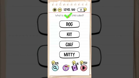Brain Test Tricky Puzzles Level 100 What is a cat's child called?