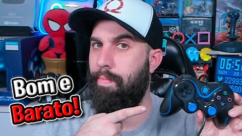 Controle de PS2 BOM e Barato! (Controle com fio)!