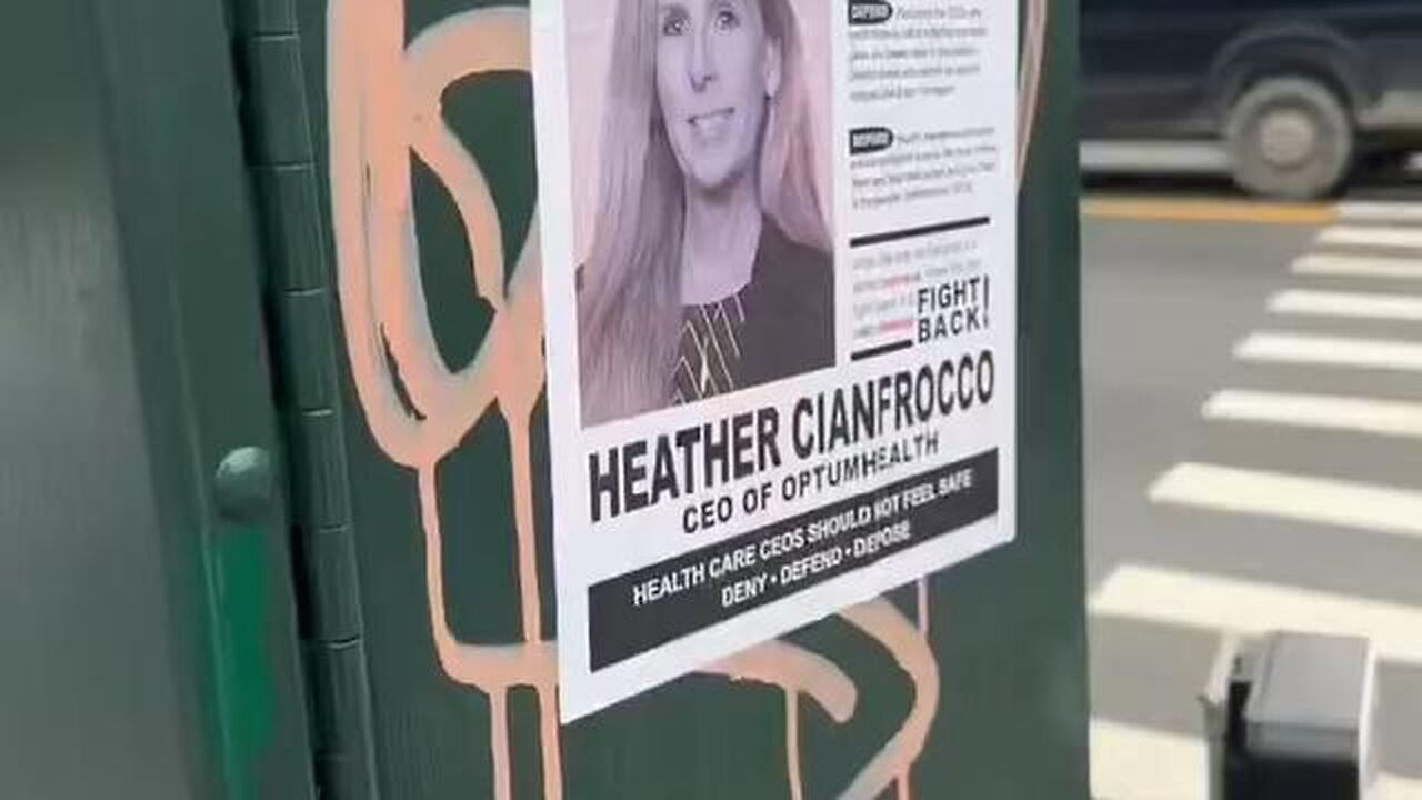 People in NYC are putting up "wanted" posters targeting health insurance company CEOs