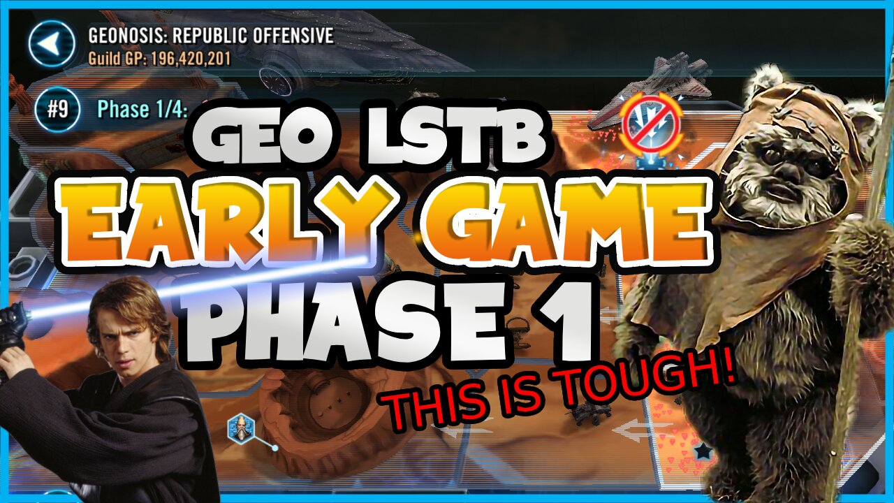 SWGOH Geonosis LSTB Phase 1: Playthough on a NEW Account