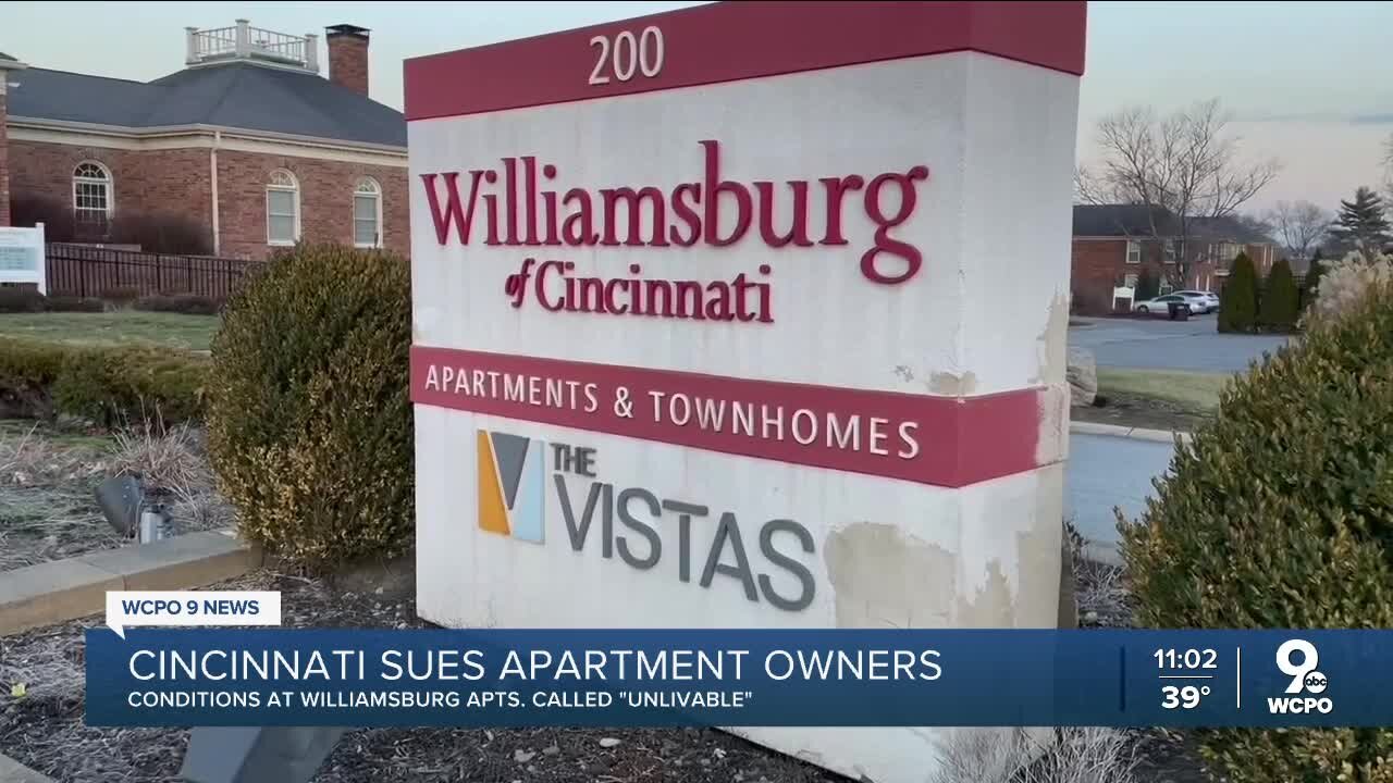 Cincinnati sues apartment complex over 'unlivable' living conditions