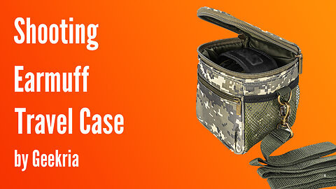 Shooting Earmuff Over-Ear Headphones Travel Case, Soft Shell Carrying Case | Geekria