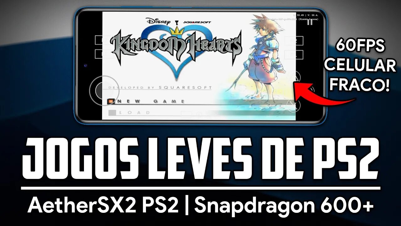 5 JOGOS LEVES para rodar no AETHERSX2 | Jogos de PS2 para CELULAR FRACO! | AetherSX2 Emulador de PS2