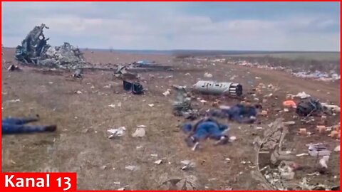 What is left from the brought down Russian plane and group individuals