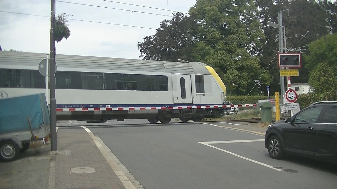 Spoorwegovergang Bertrange (L) // Railroad crossing // Eisebunn Kräizgang