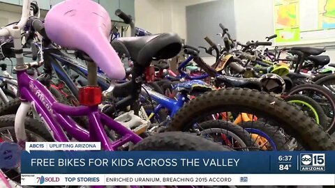 Bob’s Free Bikes refurbishes old bikes for children in need