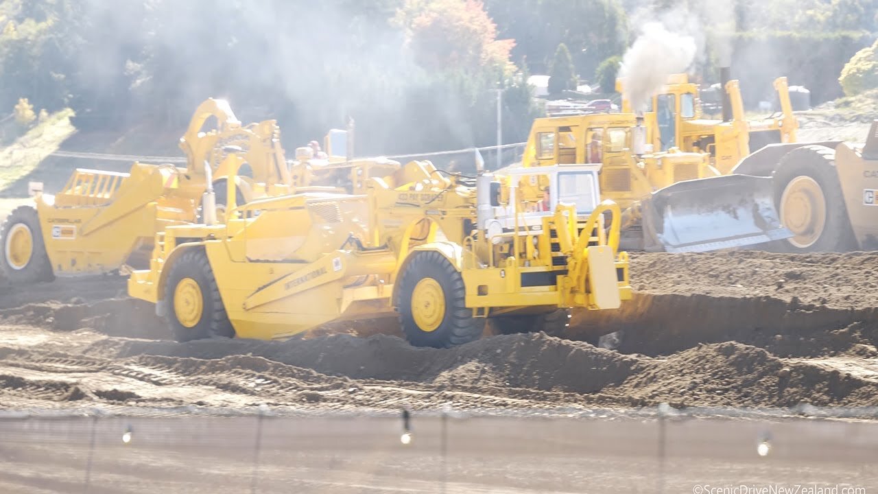 Classic Earthmoving Machines Working