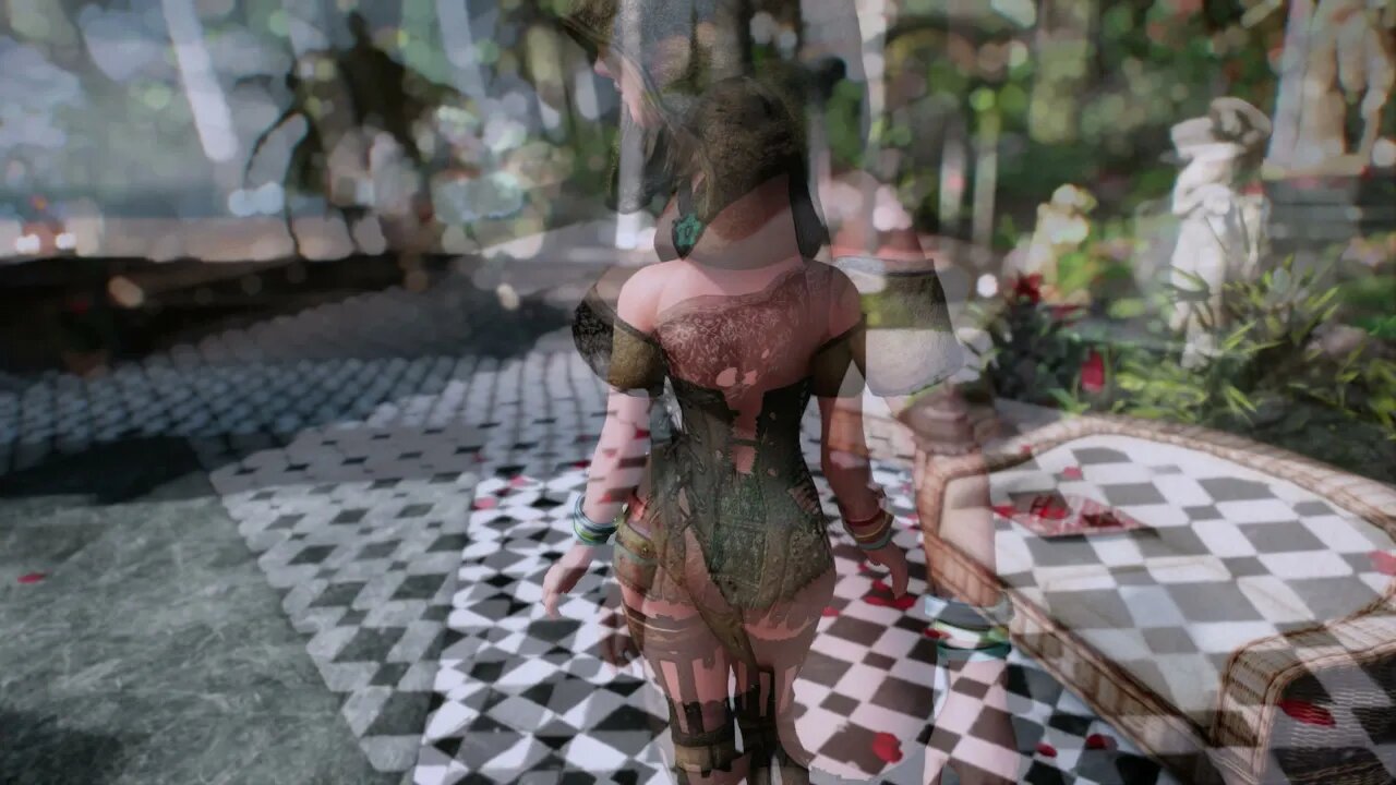 Skyrim DX Gwelda Witch BHUNP Conversion Bodyslides SE