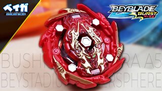Análise dupla BUSHNIN ASHINDRA A5 e Arena Hyper Sphere - Beyblade Burst Rise da Hasbro