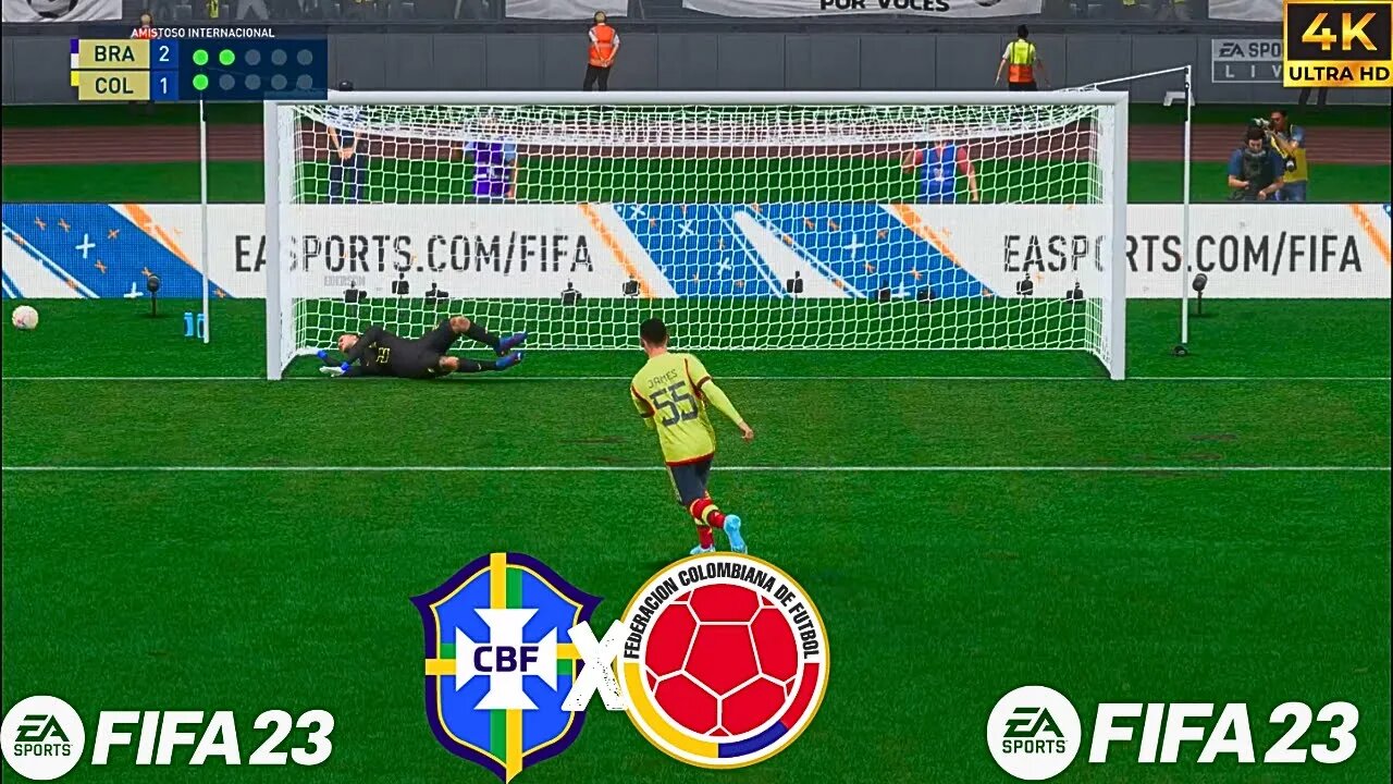 FIFA 23 | QUEM VAI PERDER? BRASIL X COLOMBIA | PENALTIS