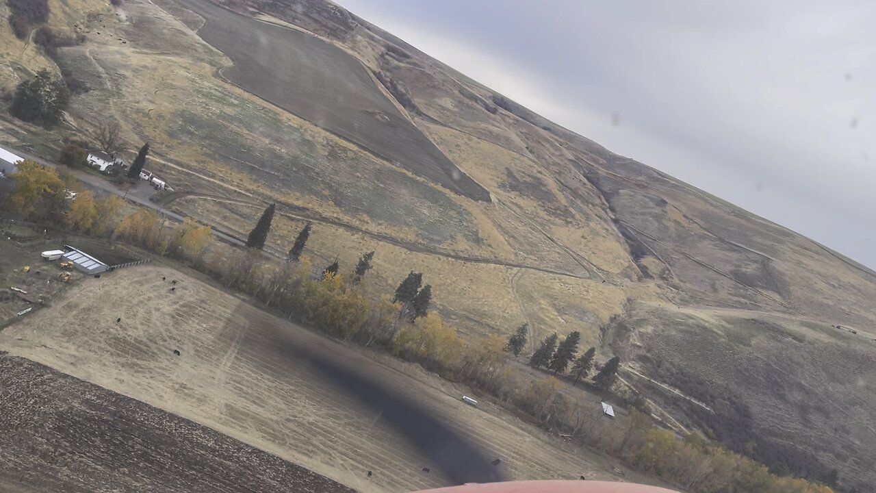 Landing Cessna 182 in the back yard love Idaho