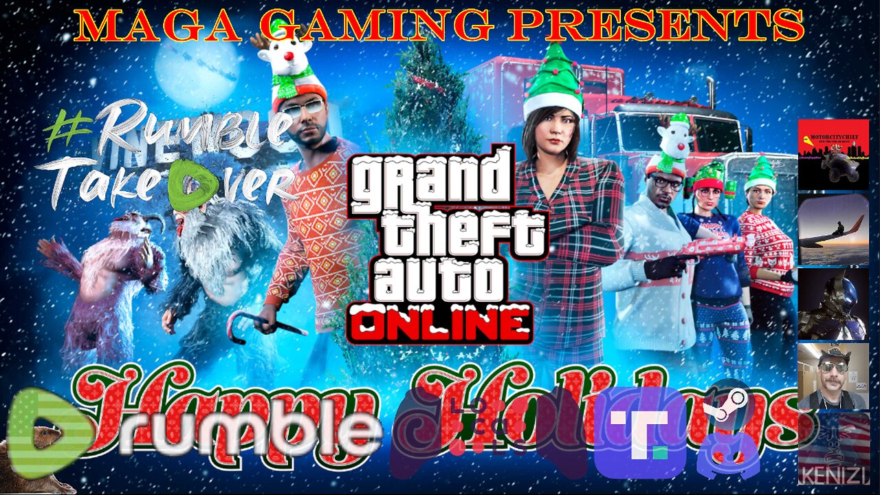 GTAO - Happy Holidays Week 2: Thursday w/ RoiRatt, JustMcLovin, Takumi and MotorCityChief