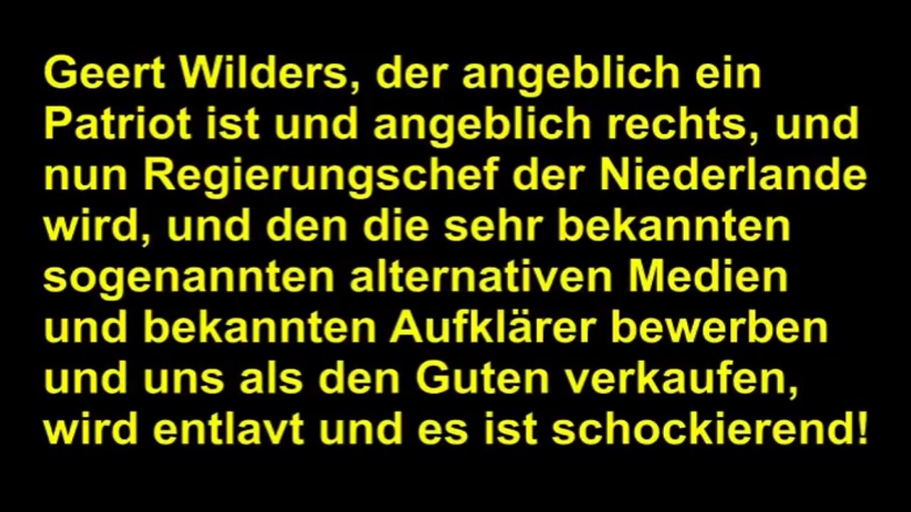 Geert Wilders - der angebliche Patriot