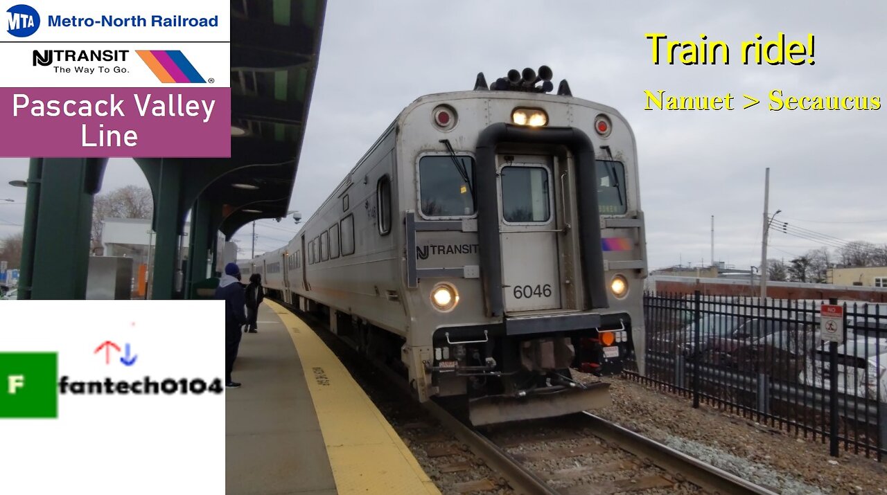 Riding behind a Alstom PL42 Diesel Train from Nanuet to Secaucus Junction