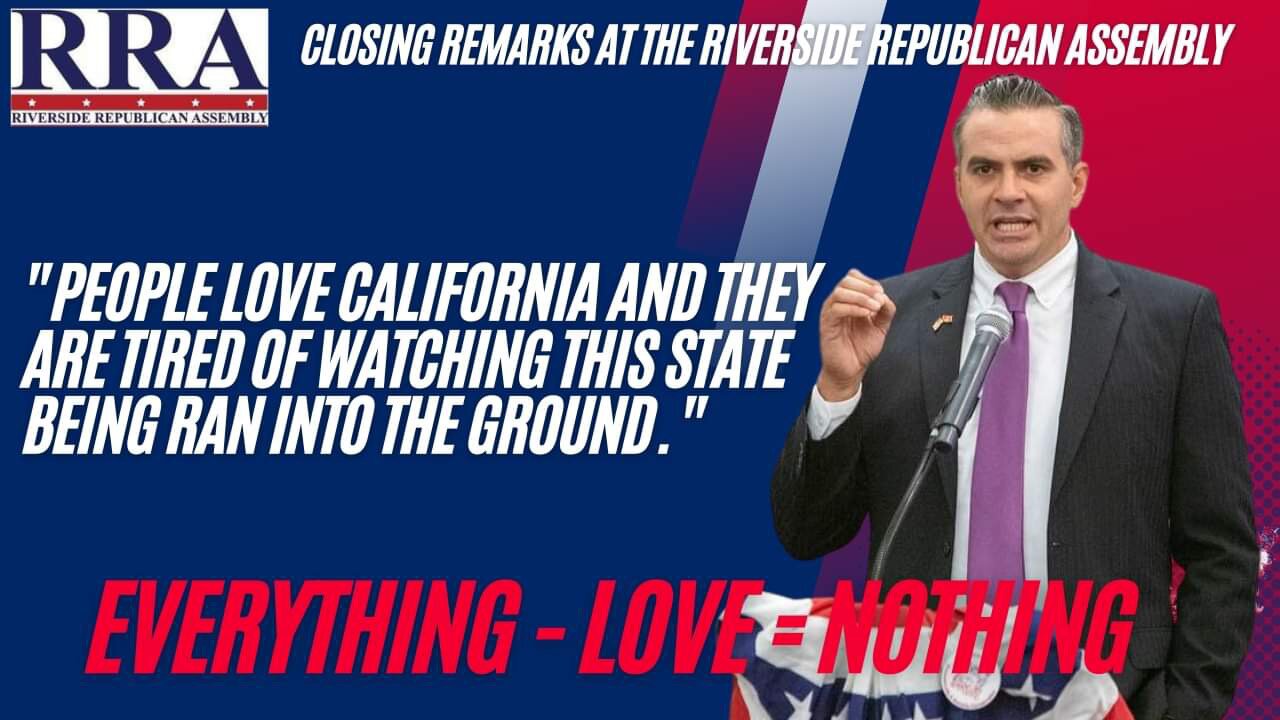 People love California! We are tired of watching it being run into the ground.