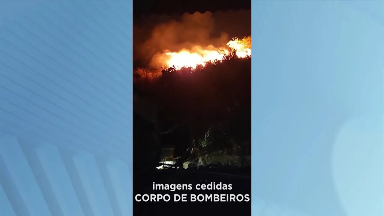 Vale do Aço: Corpo de Bombeiros combate Incêndio Florestal na Região.