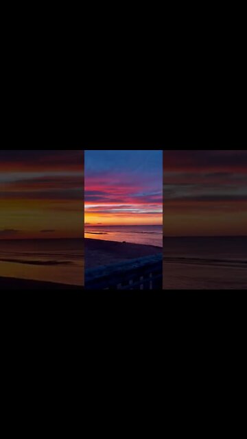 Beautiful golden sunset at the beach