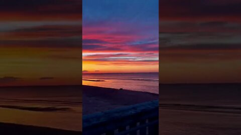 Beautiful golden sunset at the beach