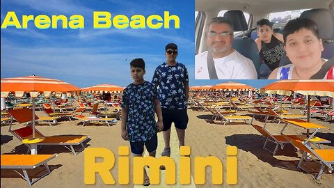Rimini Arena Beach | I lost my phone in rhe sea | Abdullah's vlog