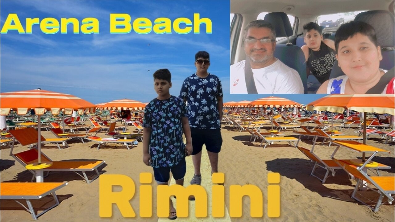 Rimini Arena Beach | I lost my phone in rhe sea | Abdullah's vlog