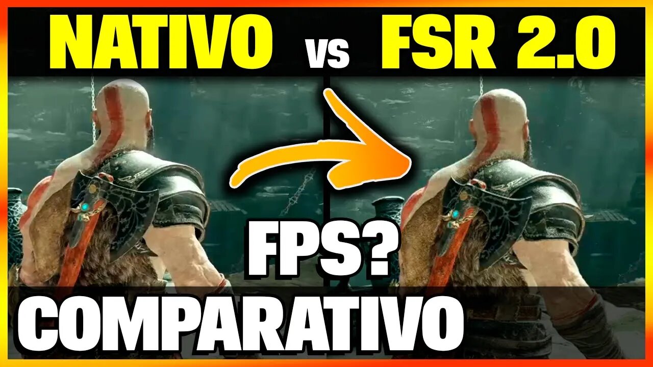 MAIS FPS EM GOD OF WAR NO PC COM AMD FSR 2.0 NO ULTRAWIDE | COMPARATIVO