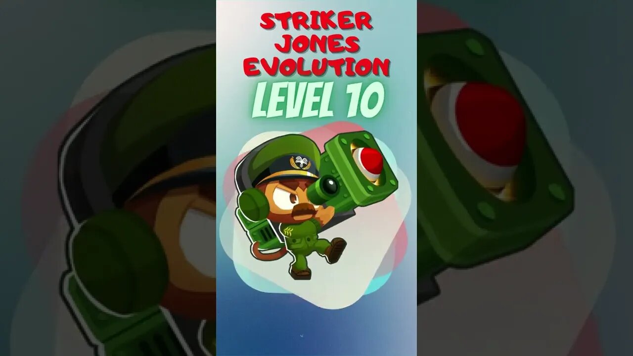 Striker Jones Evolution / Bloons TD 6 #Shorts